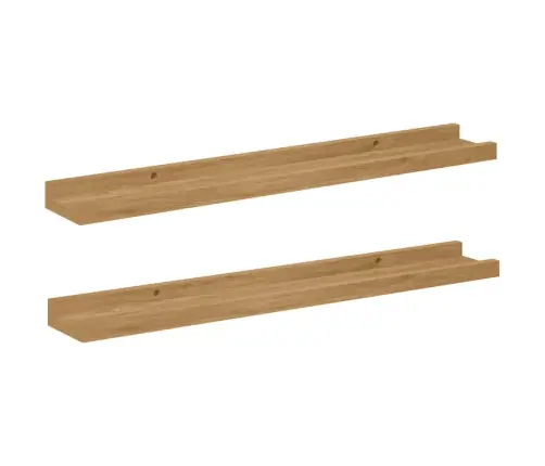 Seinariiul Riiuliga 2 Pcs Pruun 60 X 9 X 3 Cm Tehispuit