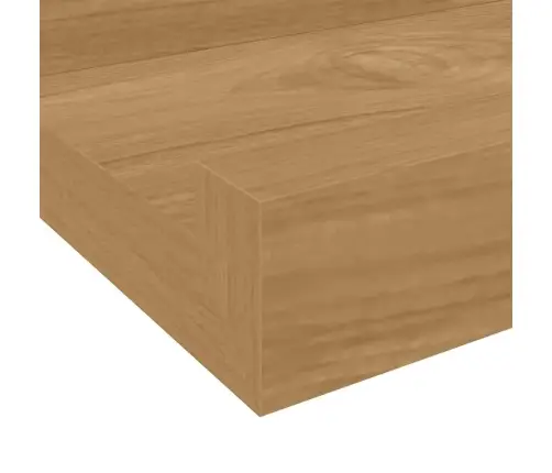 Seinariiul Riiuliga 4 Pcs Pruun 100 X 9 X 3 Cm Tehispuit