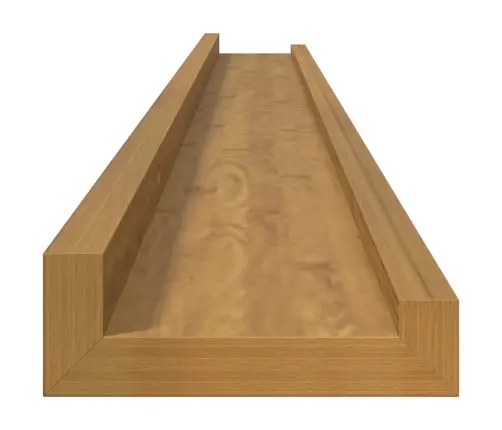 Sienas Plaukts 2 Pcs Bēša 100 X 9 X 3 Cm Inženierijas Koks Vidaxl