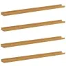 Seinariiul Riiuliga 4 Pcs Beež 100 X 9 X 3 Cm Tehispuit