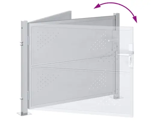 Aia Aed Lukuga Hõbedane 100 X 75 Cm Roostevaba Teras