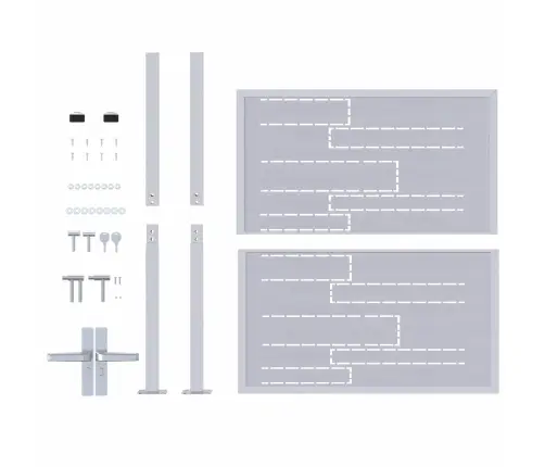 Aia Aed Lukuga Hõbedane 96 X 100 Cm Roostevaba Teras