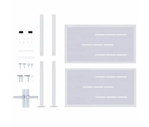 Dārza Vārti Ar Slēdzeni Sudraba 96 X 100 Cm Nerūsējošs Tērauds Vidaxl