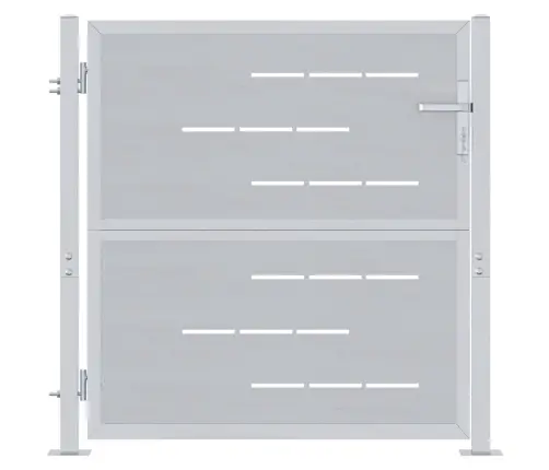 Dārza Vārti Ar Slēdzeni Sudraba 96 X 100 Cm Nerūsējošs Tērauds Vidaxl