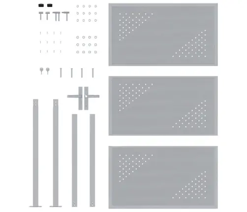 Dārza Vārti Ar Slēdzeni Sudraba 100 X 125 Cm Nerūsējošs Tērauds Vidaxl