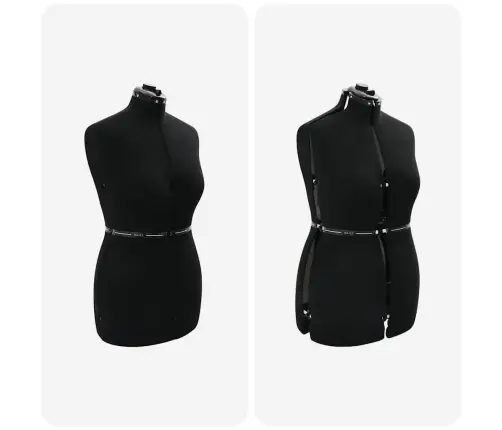 Regulējama Kleitu Forma Sievietēm Melna M Samts Vidaxl