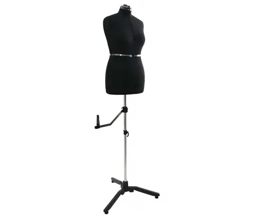 Regulējama Kleitu Forma Sievietēm Melna M Samts Vidaxl