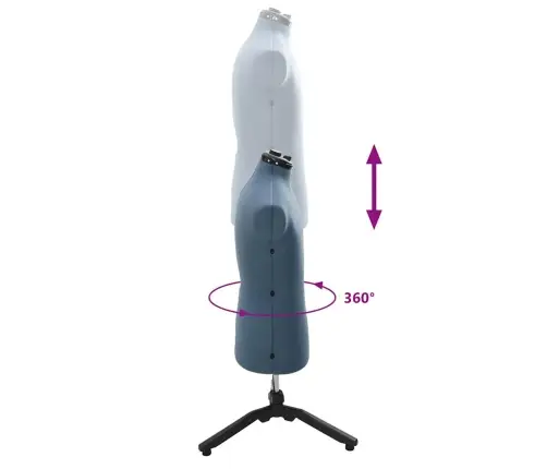 Regulējama Kleitu Forma Sievietēm Zila 37.5-45.5 Collas Audums Vidaxl