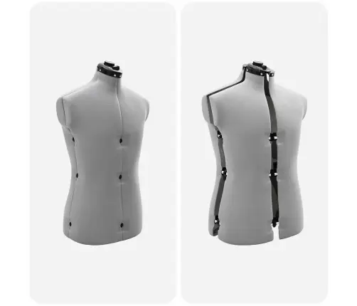 Regulējama Kleitu Forma Sievietēm Pelēka 37.5-45.5 Collas Vidaxl