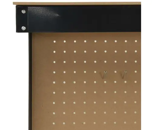 Darbo Suolai Su Stalčių Juoda 81 X 41 X 145 Cm Apdirbta Mediena