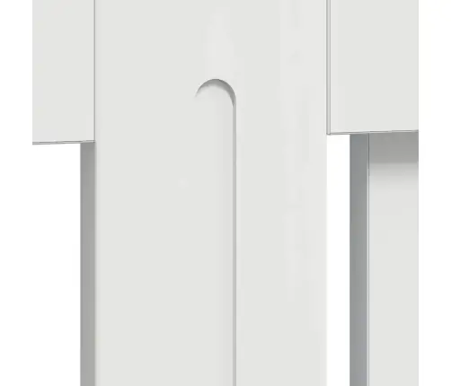 Radiatora Vāks Augsta Spīduma Baltā Krāsa 78 X 19 X 81,5 Cm Vidaxl