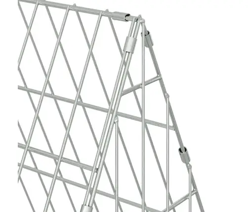 Truša Būris Sudraba 650 X 55 X 55 Cm Cinkots Tērauds Vidaxl