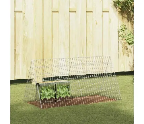 Truša Būris Sudraba 650 X 55 X 55 Cm Cinkots Tērauds Vidaxl