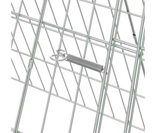 Truša Būris Sudraba 650 X 55 X 55 Cm Cinkots Tērauds Vidaxl