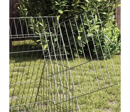 Truša Būris Sudraba 650 X 55 X 55 Cm Cinkots Tērauds Vidaxl