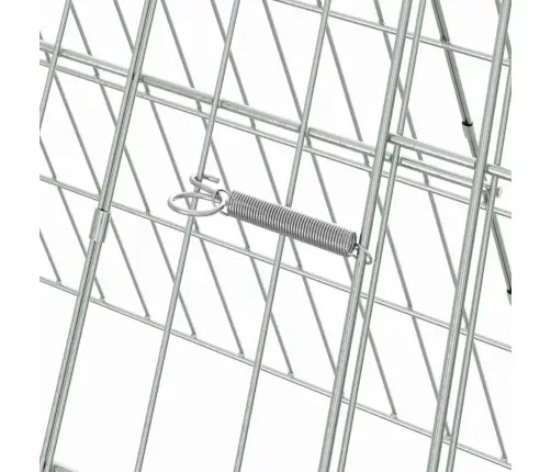 Truša Būris Sudraba 650 X 55 X 55 Cm Cinkots Tērauds Vidaxl