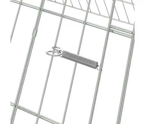 Truša Būris Sudraba 215 X 100 X 85 Cm Cinkots Tērauds Vidaxl