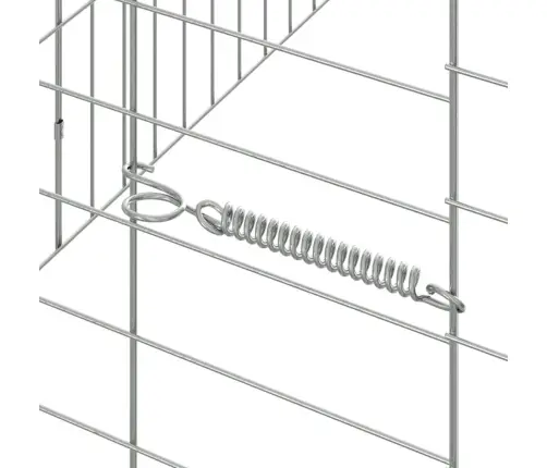 Truša Būris Sudraba 400 X 78 X 78 Cm Cinkots Tērauds Vidaxl