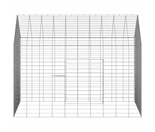 Truša Būris Sudraba 400 X 78 X 78 Cm Cinkots Tērauds Vidaxl