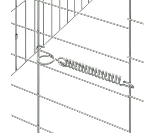 Küüliku Aedik Hõbedane 400 X 78 X 78 Cm Tsinkteras