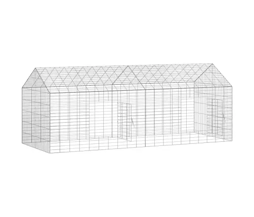 Küüliku Aedik Hõbedane 400 X 78 X 78 Cm Tsinkteras