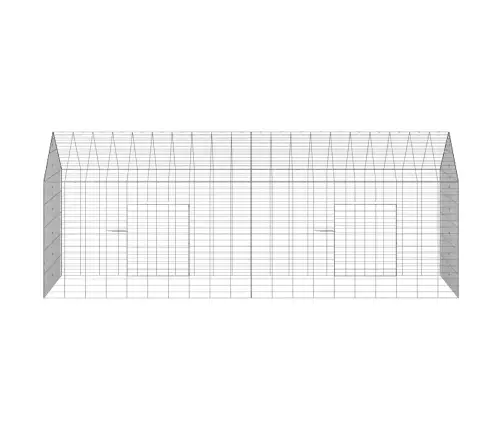 Küüliku Aedik Hõbedane 400 X 78 X 78 Cm Tsinkteras