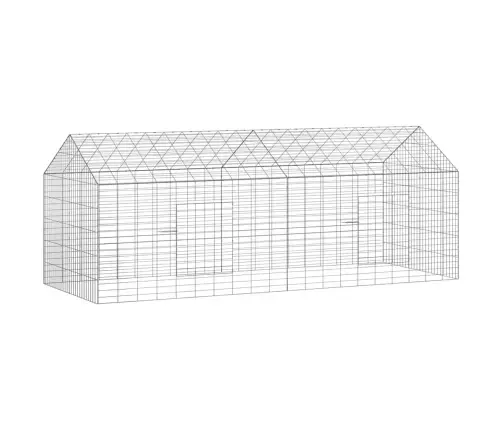 Küüliku Aedik Hõbedane 400 X 78 X 78 Cm Tsinkteras