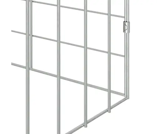 Truša Būris Sudraba 400 X 78 X 78 Cm Cinkots Tērauds Vidaxl