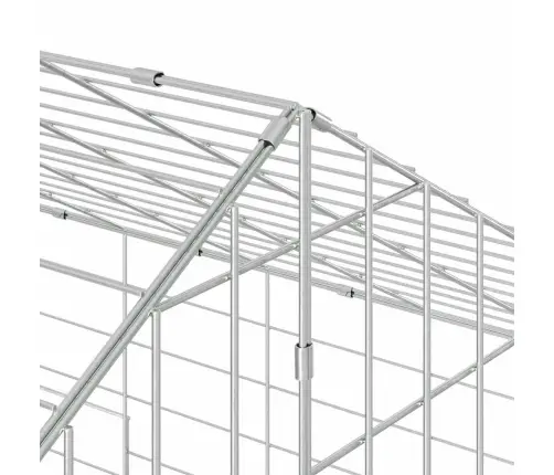 Truša Būris Sudraba 400 X 78 X 78 Cm Cinkots Tērauds Vidaxl