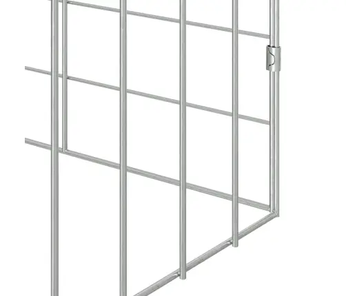 Truša Būris Sudraba 400 X 78 X 78 Cm Cinkots Tērauds Vidaxl