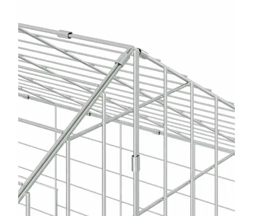 Truša Būris Sudraba 400 X 78 X 78 Cm Cinkots Tērauds Vidaxl