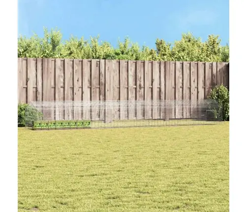 Truša Būris Sudraba 400 X 78 X 78 Cm Cinkots Tērauds Vidaxl