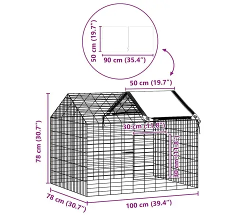 Truša Būris Sudraba 400 X 78 X 78 Cm Cinkots Tērauds Vidaxl