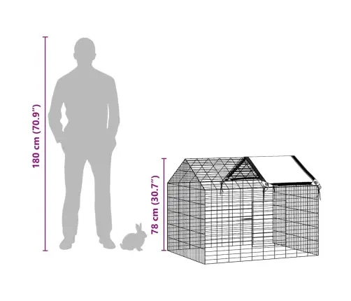 Truša Būris Sudraba 400 X 78 X 78 Cm Cinkots Tērauds Vidaxl