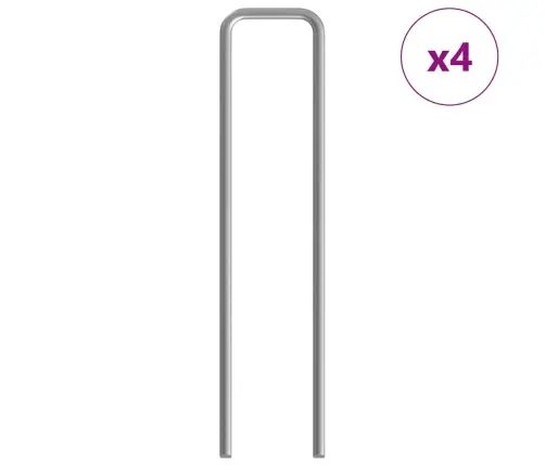 Truša Būris Sudraba 400 X 78 X 78 Cm Cinkots Tērauds Vidaxl