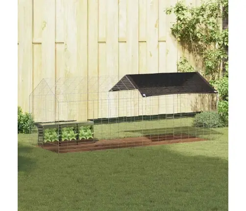 Truša Būris Sudraba 400 X 78 X 78 Cm Cinkots Tērauds Vidaxl