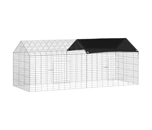 Truša Būris Sudraba 400 X 78 X 78 Cm Cinkots Tērauds Vidaxl