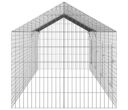 Truša Būris Sudraba 400 X 78 X 78 Cm Cinkots Tērauds Vidaxl