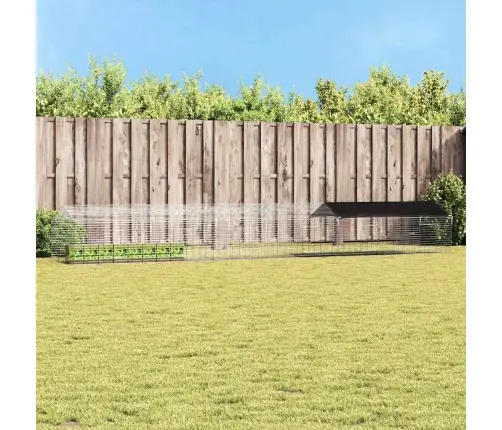 Truša Būris Sudraba 400 X 78 X 78 Cm Cinkots Tērauds Vidaxl