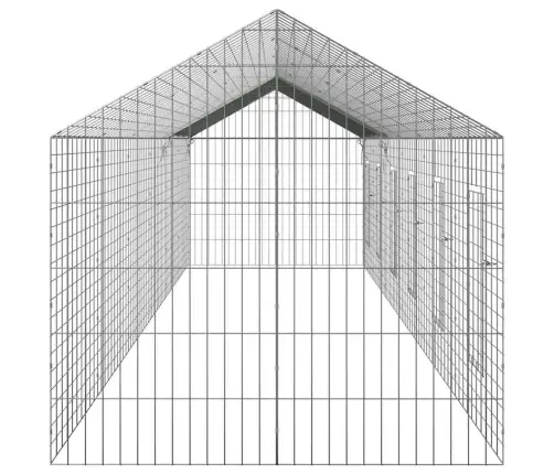 Truša Būris Sudraba 400 X 78 X 78 Cm Cinkots Tērauds Vidaxl