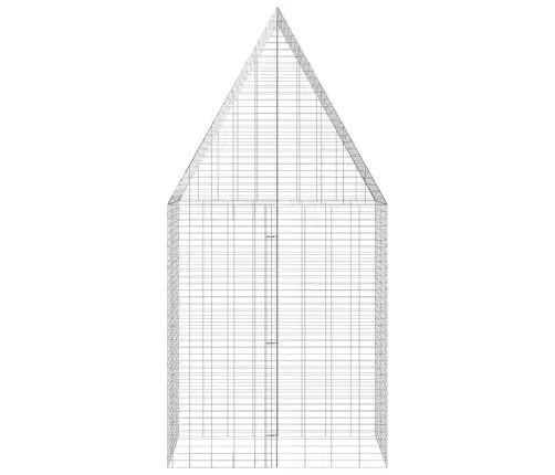 Triušių Narvas Sidabro 400 X 100 X 210 Cm Cinkuota Plienas