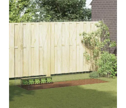 Küüliku Aedik Hõbedane 300 X 100 X 210 Cm Tsinkteras