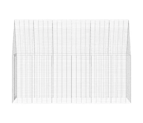 Küüliku Aedik Hõbedane 300 X 100 X 210 Cm Tsinkteras