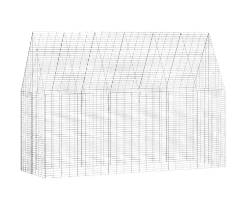 Küüliku Aedik Hõbedane 300 X 100 X 210 Cm Tsinkteras