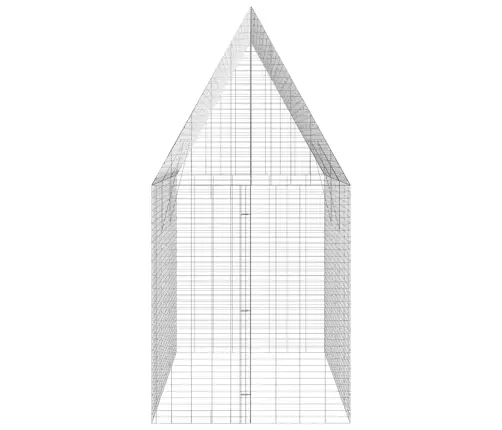 Küüliku Aedik Hõbedane 300 X 100 X 210 Cm Tsinkteras