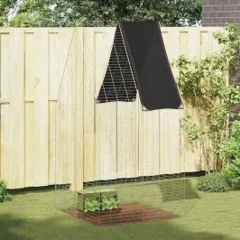 Truša Būris Sudraba 100 X 100 X 210 Cm Cinkots Tērauds Vidaxl