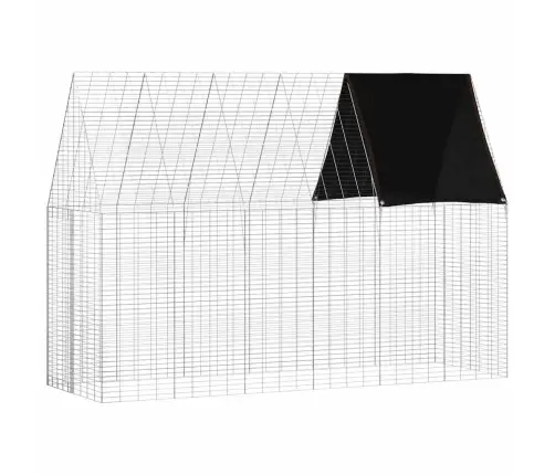 Truša Būris Sudraba 300 X 100 X 210 Cm Cinkots Tērauds Vidaxl