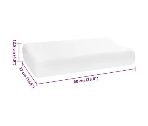 Unepadi Üksvärviline Valge 60 X 37 X 12,5 Cm