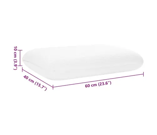 Gulēšanas Spilvens Vienkrāsains 60 X 40 X 10 Cm Vidaxl