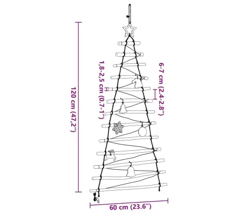 Ziemassvētku Eglīte Su 50 Led Dabiska 120 Cm Masīvkoka Osis Vidaxl